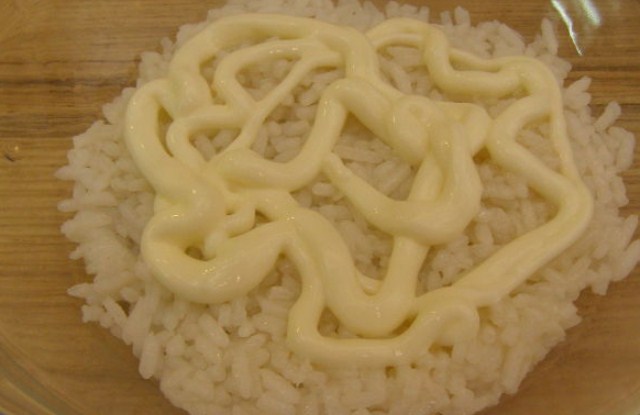 первый слой риса