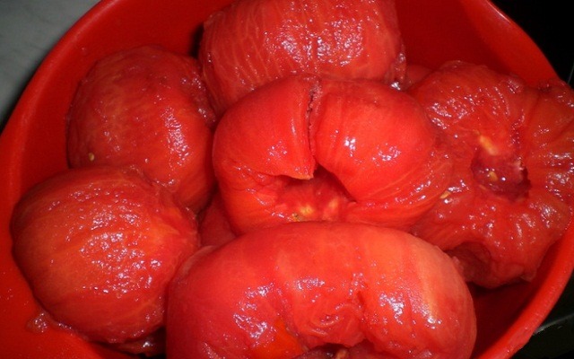 томаты измельчить в пюре