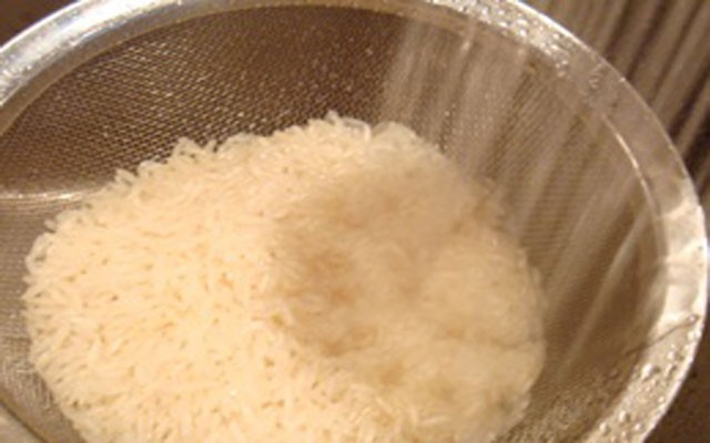 промываем рис