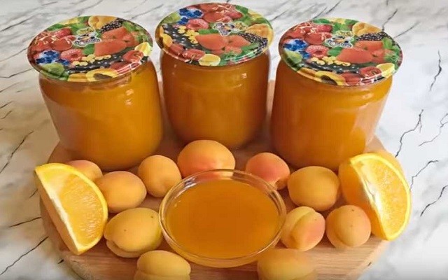 Варенье из абрикосов с апельсинами