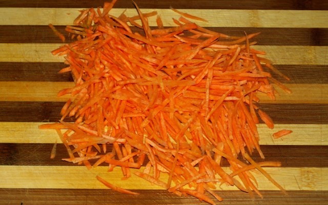 измельченная морковь